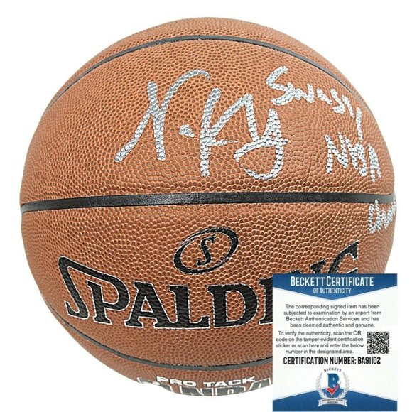 Nick Young Swaggy P Signed NBA Basketball Warriors Proof Beckett BAS Autographed